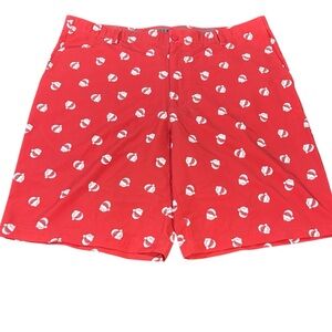 Golf America Mens Golf Shorts Holiday Festive Santa Claus Athletic Activewear